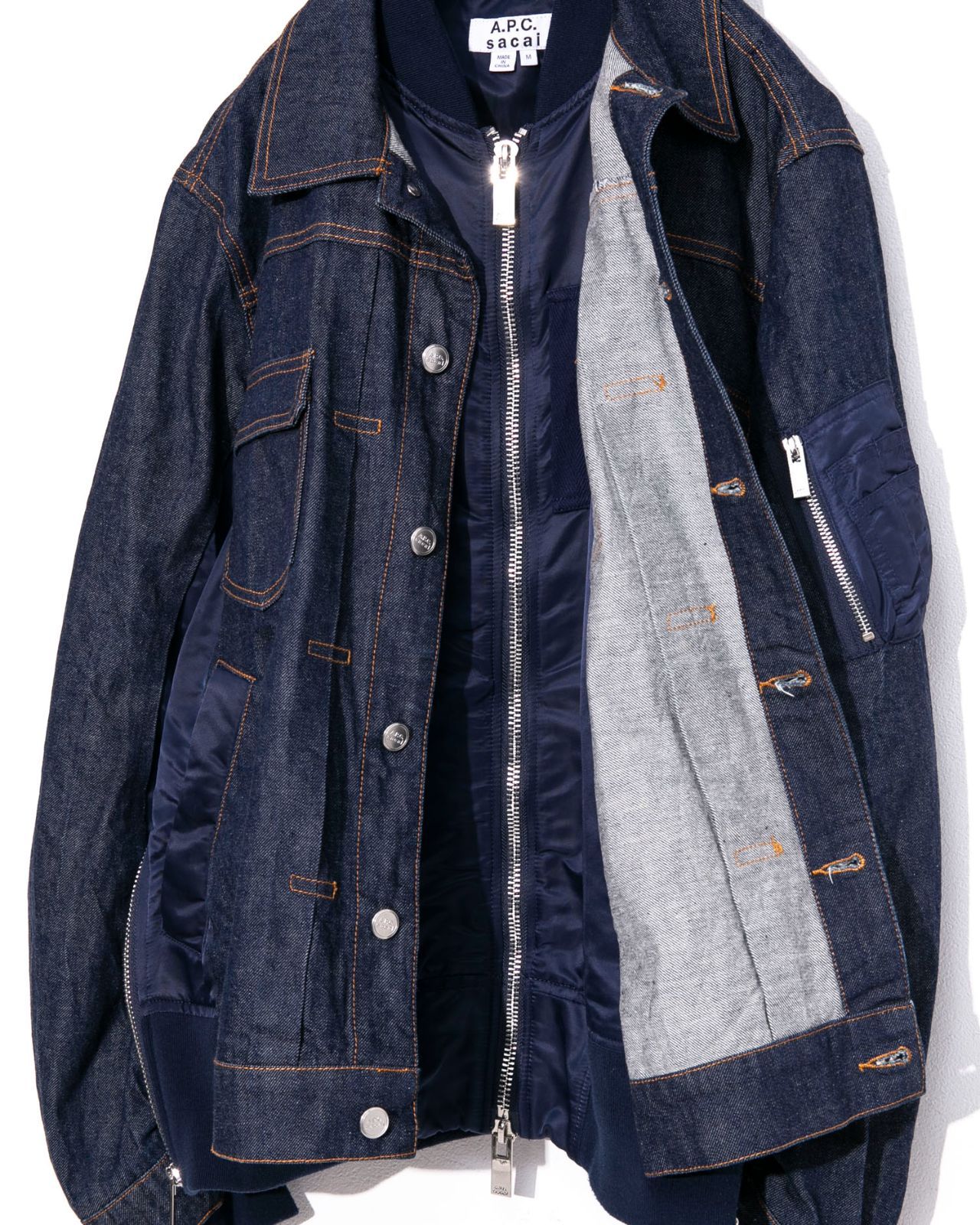 sacai x A.P.C. サカイ×アーペーセー セットアップ ドッキングデニム 