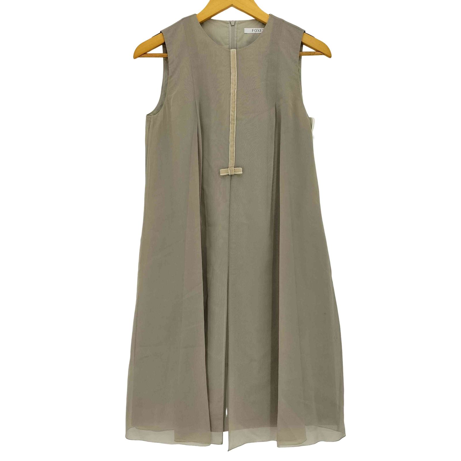 フォクシー FOXEY シフォン パウダーベールドレス レディース 38