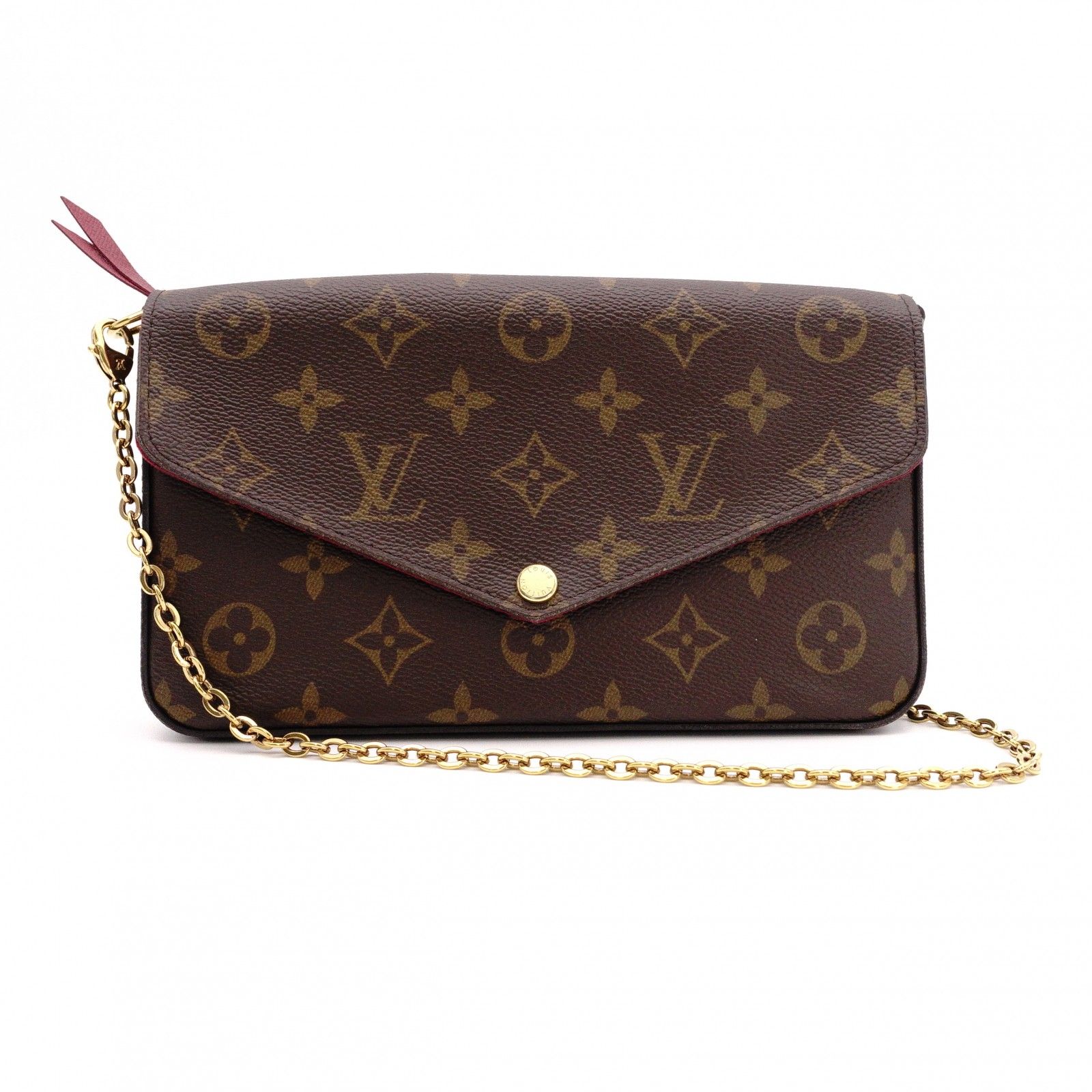 LOUIS VUITTON ルイヴィトン ポシェット フェリシー モノグラム キャンバス ショルダーバッグ PVC ブラウン クロスボディ