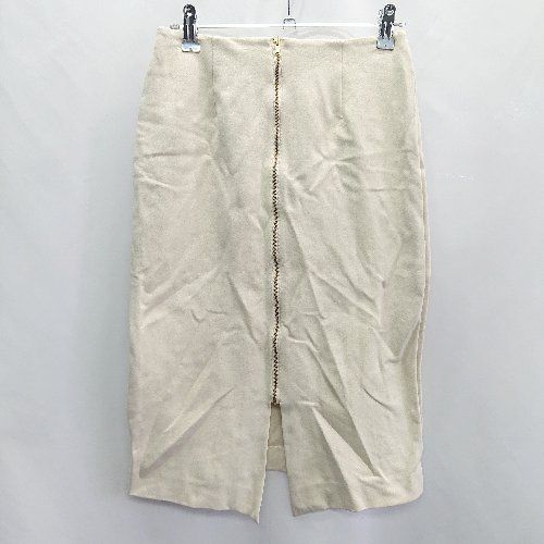 ◇ Loungedress ラウンジドレス 膝下丈 タイト スカート サイズXS アイボリー レディース E 【1407180022461】
