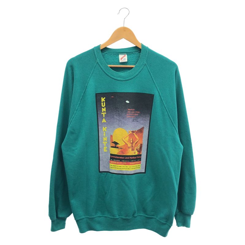 【中古】90s JERZEES KUNTA KINTE スウェット 2XL グリーン ジャージーズ[92]