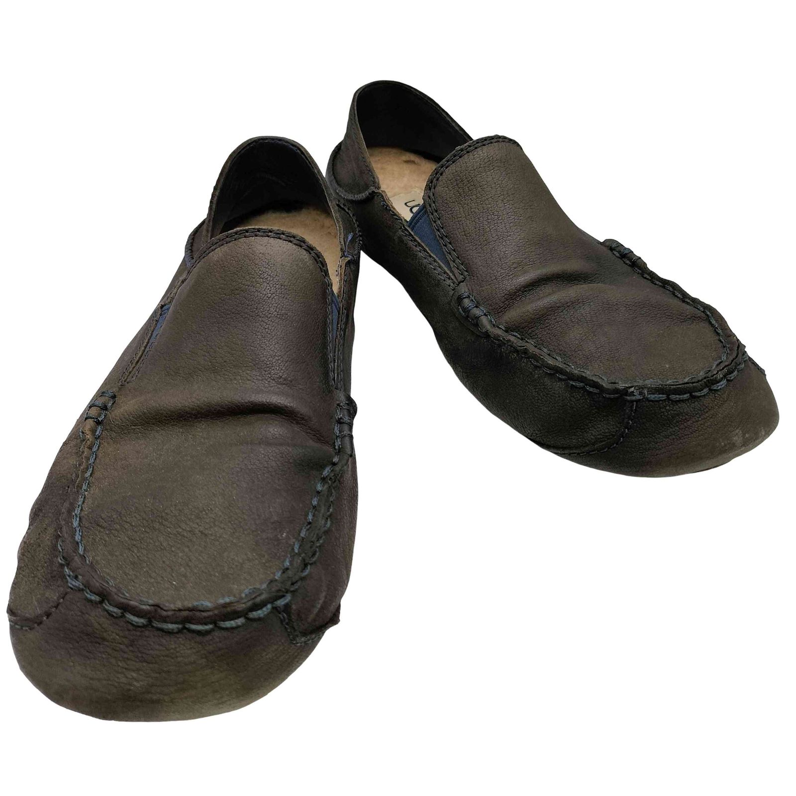 UGG アグ UPSHAW アップショー スウェードレザー モカシン デッキ 