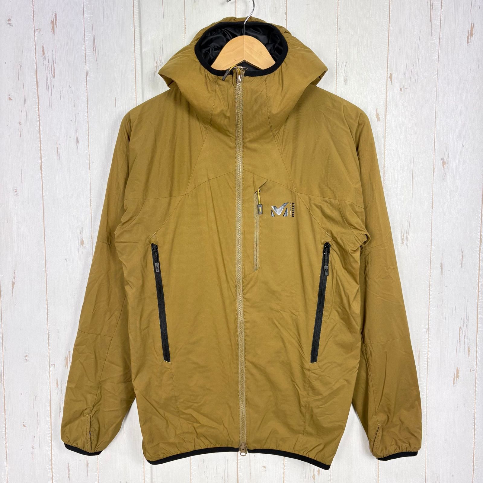 ?️Men's S ベージュ系 Millet ( ミレー ) ブリーザー トイ アルファ ダイレクト フーディー BREATHER TOI ALPHA DIRECT HOODIE ナイロン ウェア トップス アウター ジャケット 化繊インサレ