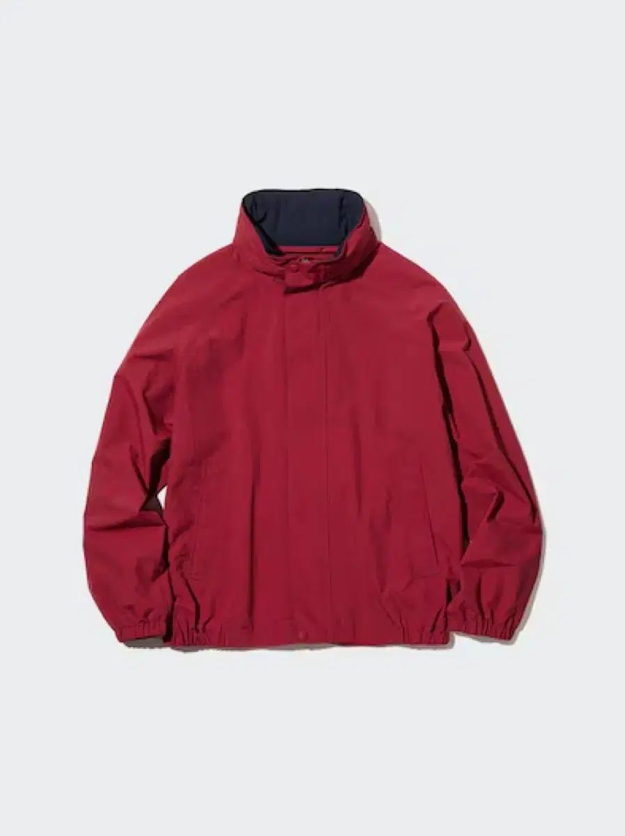 ユニクロ スタンド カラー ショート ブルゾン L 17 Red