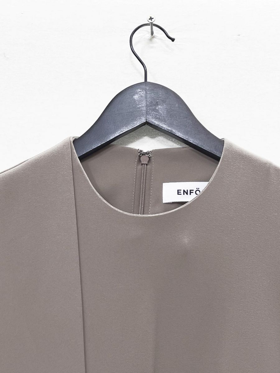 美品 ENFOLD エンフォルド 23SS PEダブルクロス スクエア タイ プル 