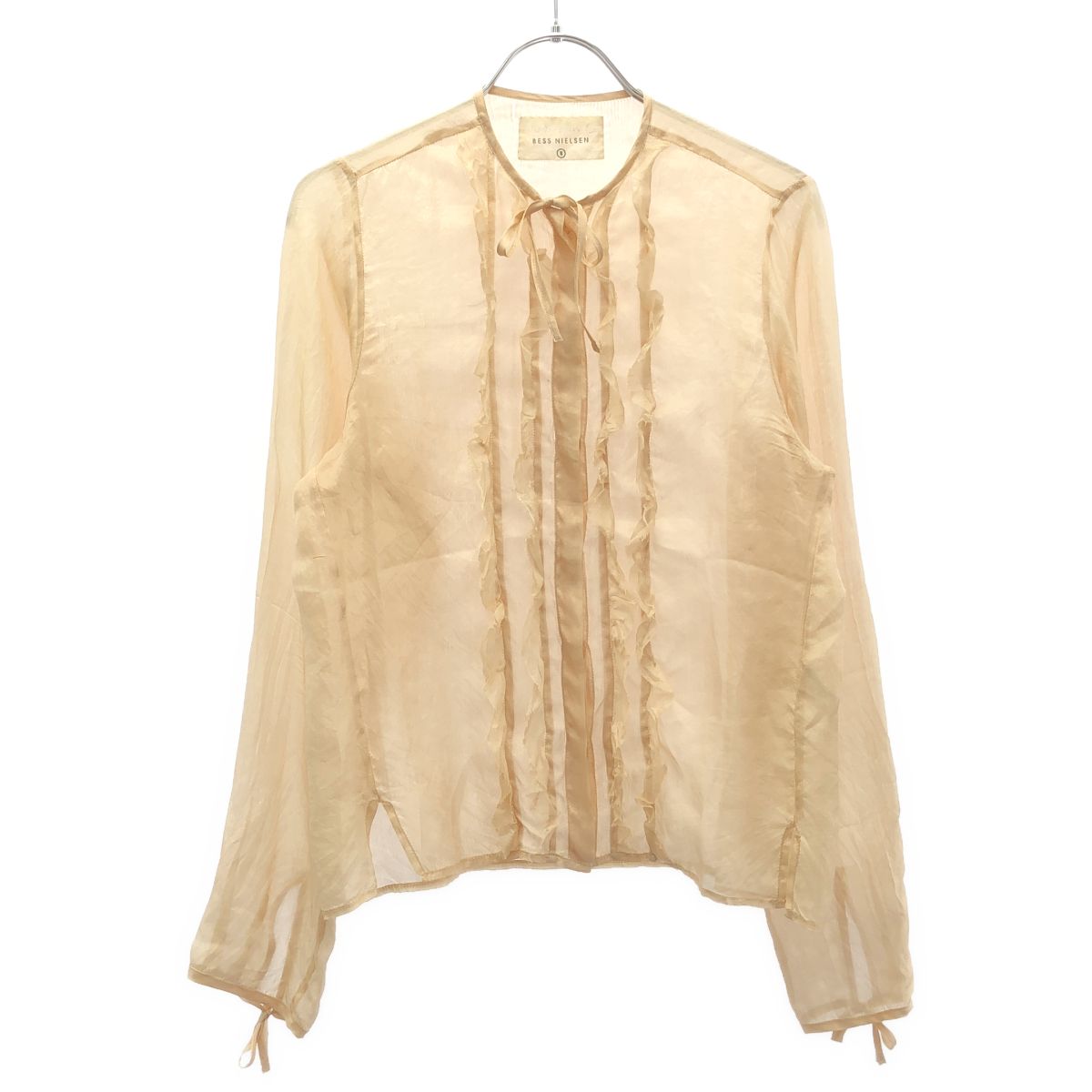 Khadi and Co カディー&コー シルクブラウスシャツ ベージュ S
