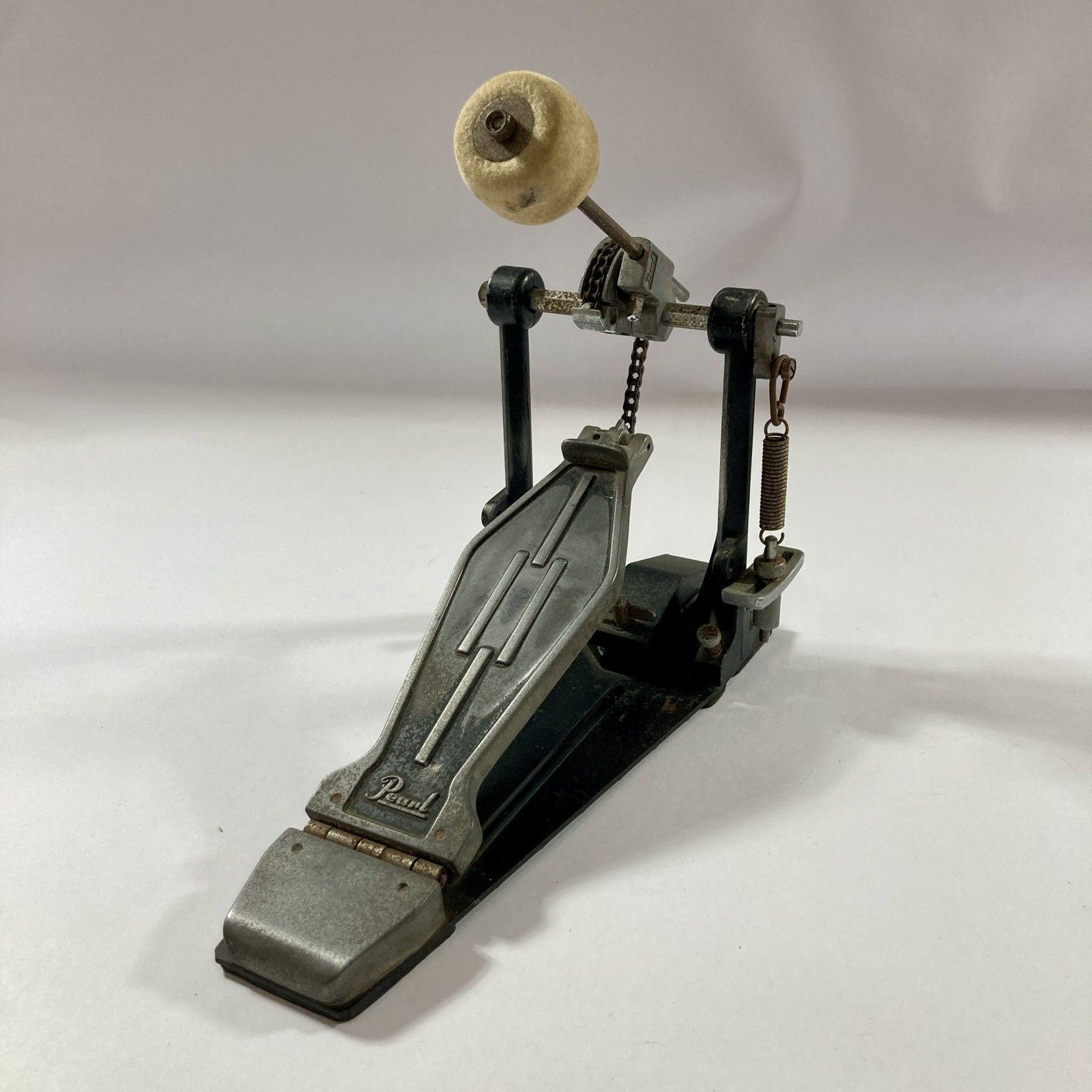 ★ Pearl パール シングルペダル ドラムペダル Pearl 打楽器 シングルチェーン ヴィンテージ 現状品