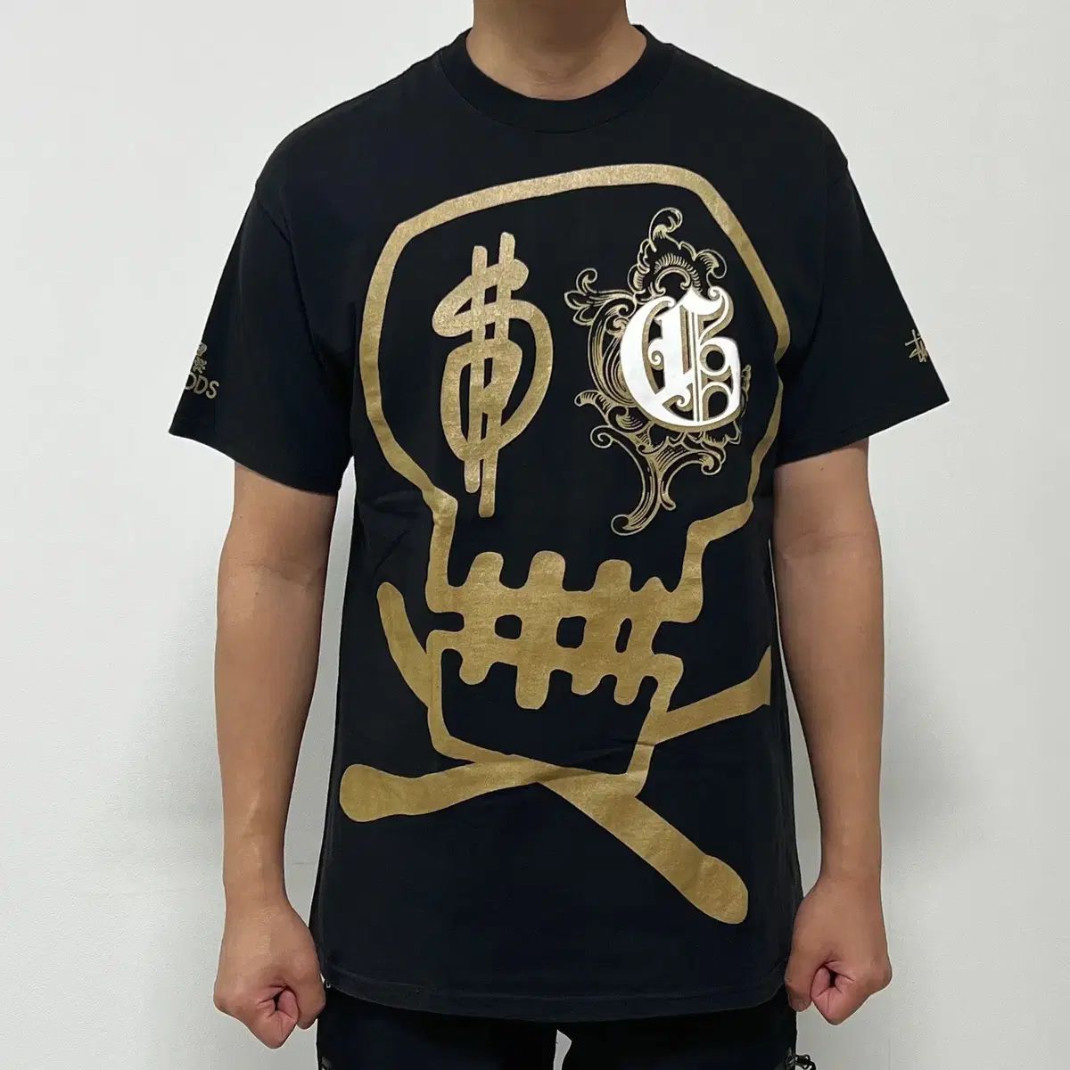 STU x GOODS 25周年 スカル Tシャツ ブラック