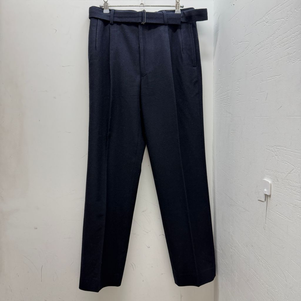 AURALEE オーラリー WOOL CASHMERE FANNEL SLACKS スラックス A8AP03WF ネイビー系 size:3【中目黒B05】
