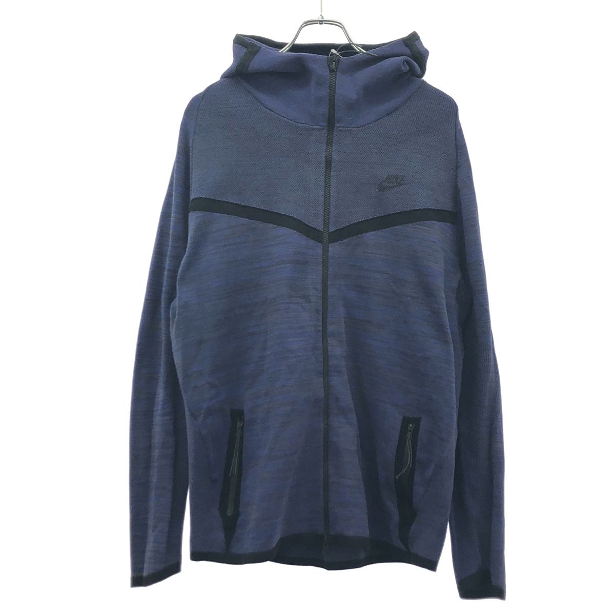 NIKE ナイキ ジップアップニットパーカー 728685-451 ブルー M - メルカリ