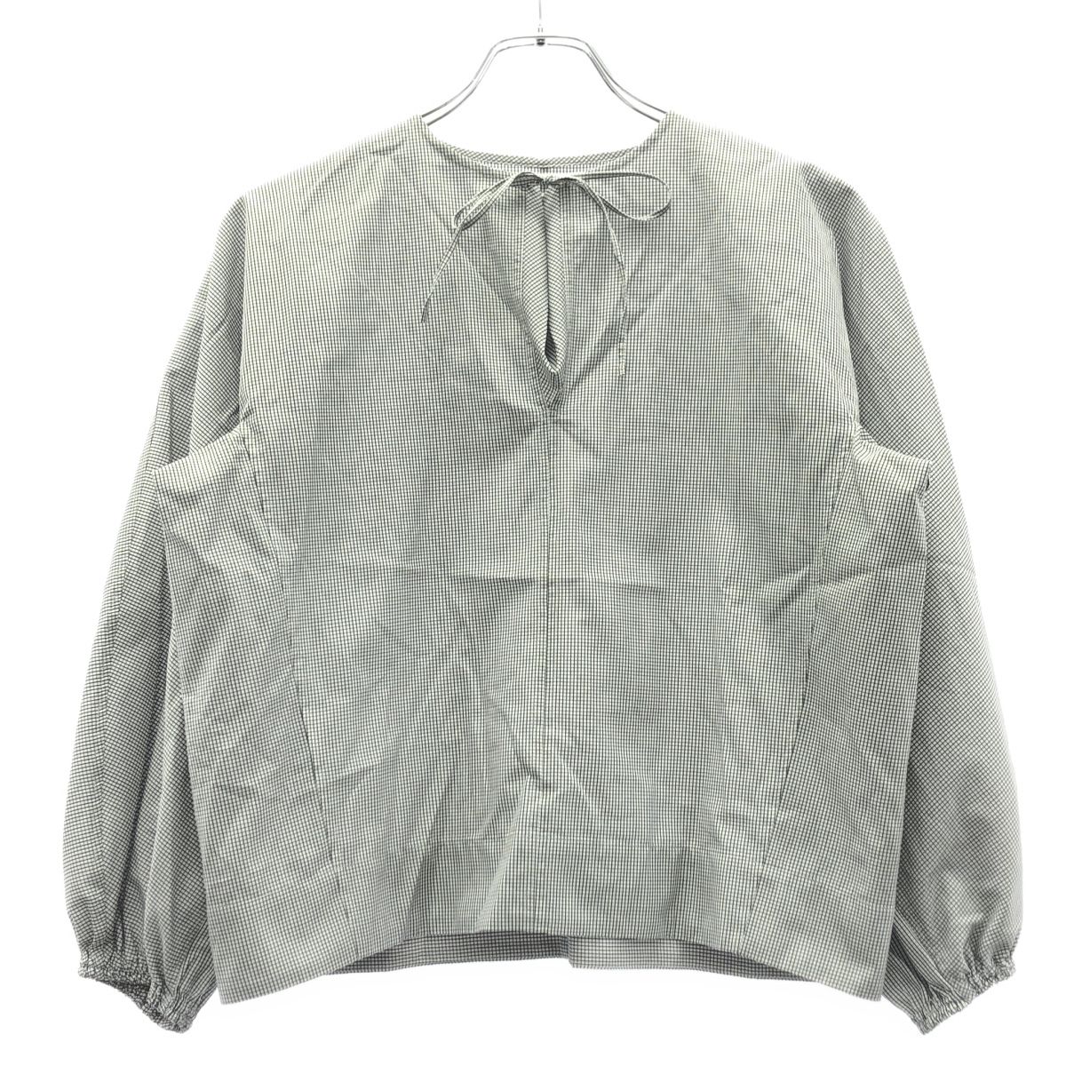 TENNE HANDCRAFTED MODERN テン ハンドクラフテッドモダン THOMAS MASON 格子柄 シャツ ホワイト ブラック F