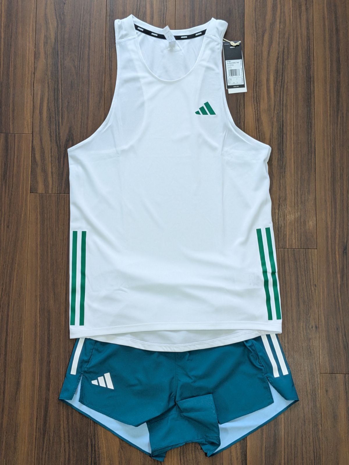  ADIZERO シングレットとショートパンツセット 新品 adidas adizero シングレット ランニング ショートパンツ 上下