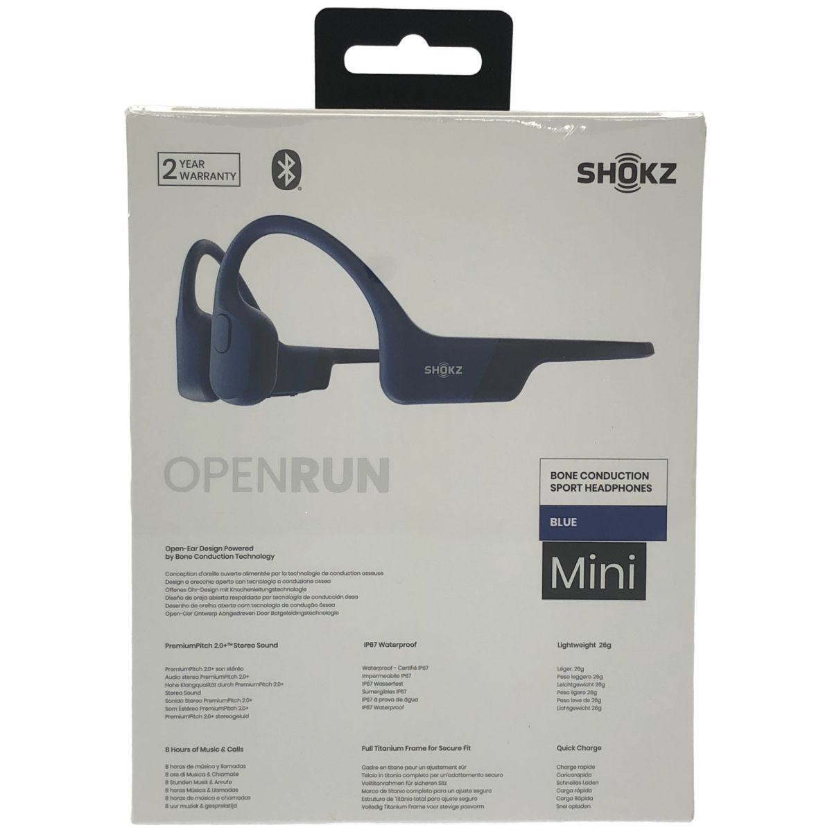 Z000 Shokz OpenRun Mini 骨伝導イヤホン ミニサイズ ブルー ラスト1点