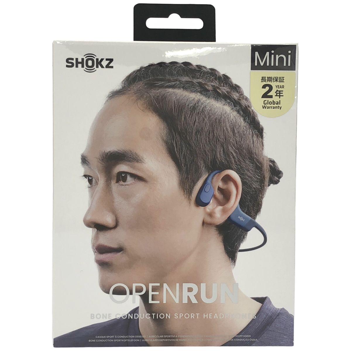 Z000 Shokz OpenRun Mini 骨伝導イヤホン ミニサイズ ブルー ラスト1点