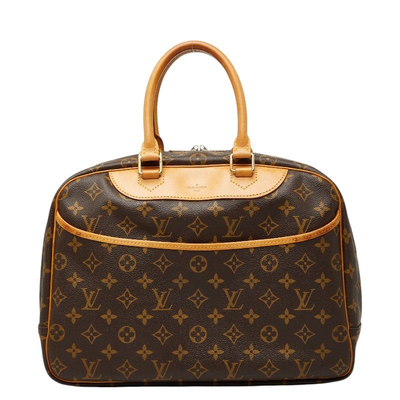 ルイ ヴィトン モノグラム ドーヴィル ハンドバッグ M47270 ブラウン PVC レザー レディース LOUIS VUITTON【1-0266595】