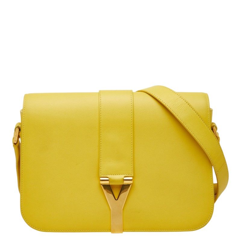 サンローラン Yライン 斜め掛け ショルダーバッグ イエロー レザー レディース SAINT LAURENT【1-0268687】 42,120円