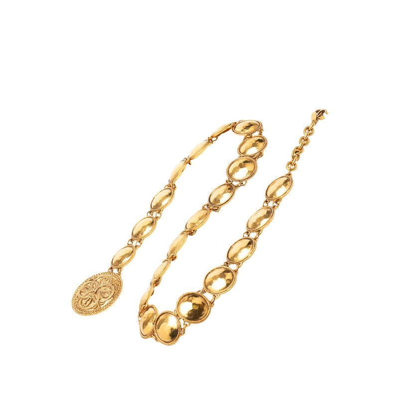シャネル ココマーク ヴィンテージ ベルト ゴールド メッキ レディース CHANEL【1-0269328】
