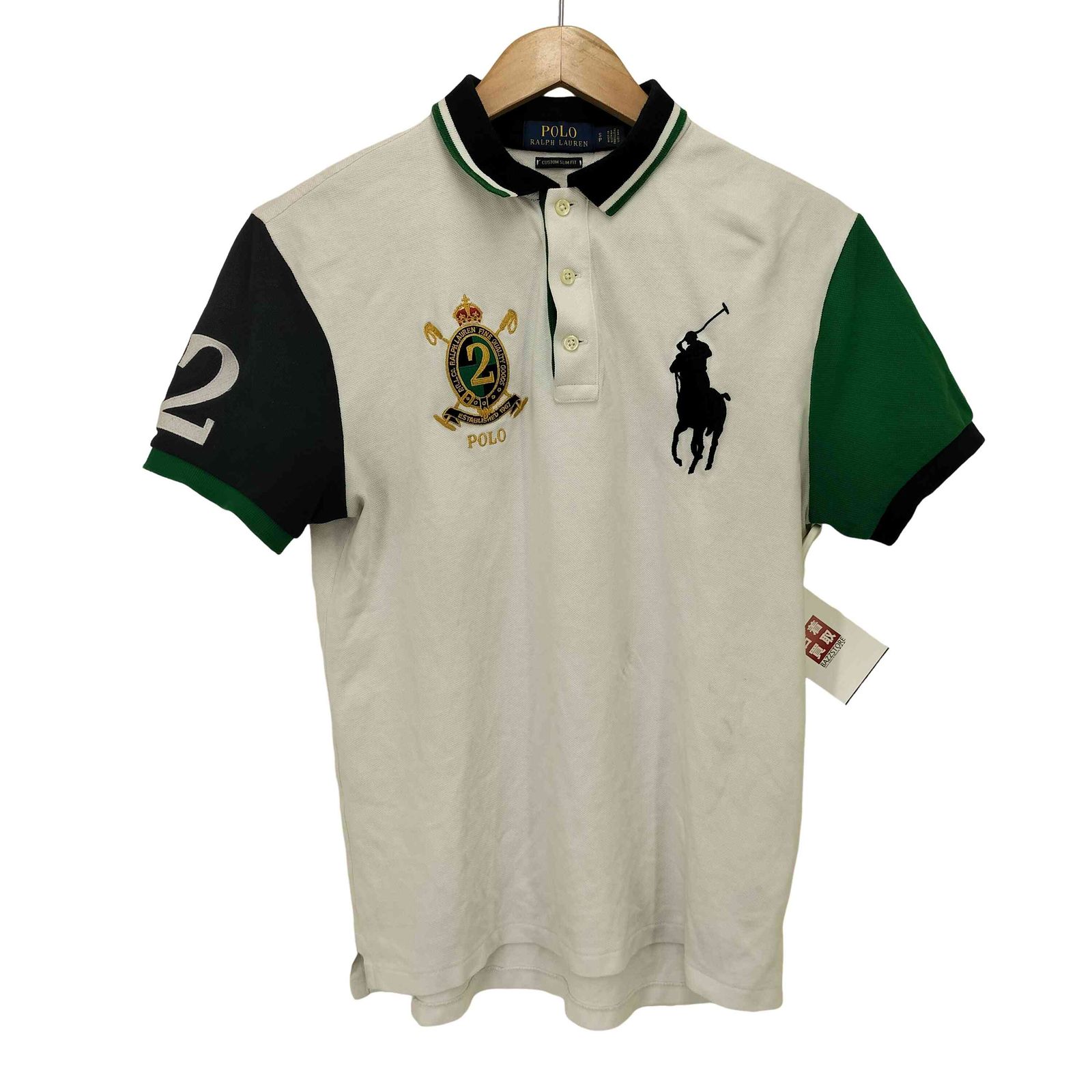 ポロラルフローレン POLO RALPH LAUREN CUSTOM SLIM FIT ビッグポニー エンブレム コットンS/S ナンバリング ポロシャツ メンズ import：S 4,772円
