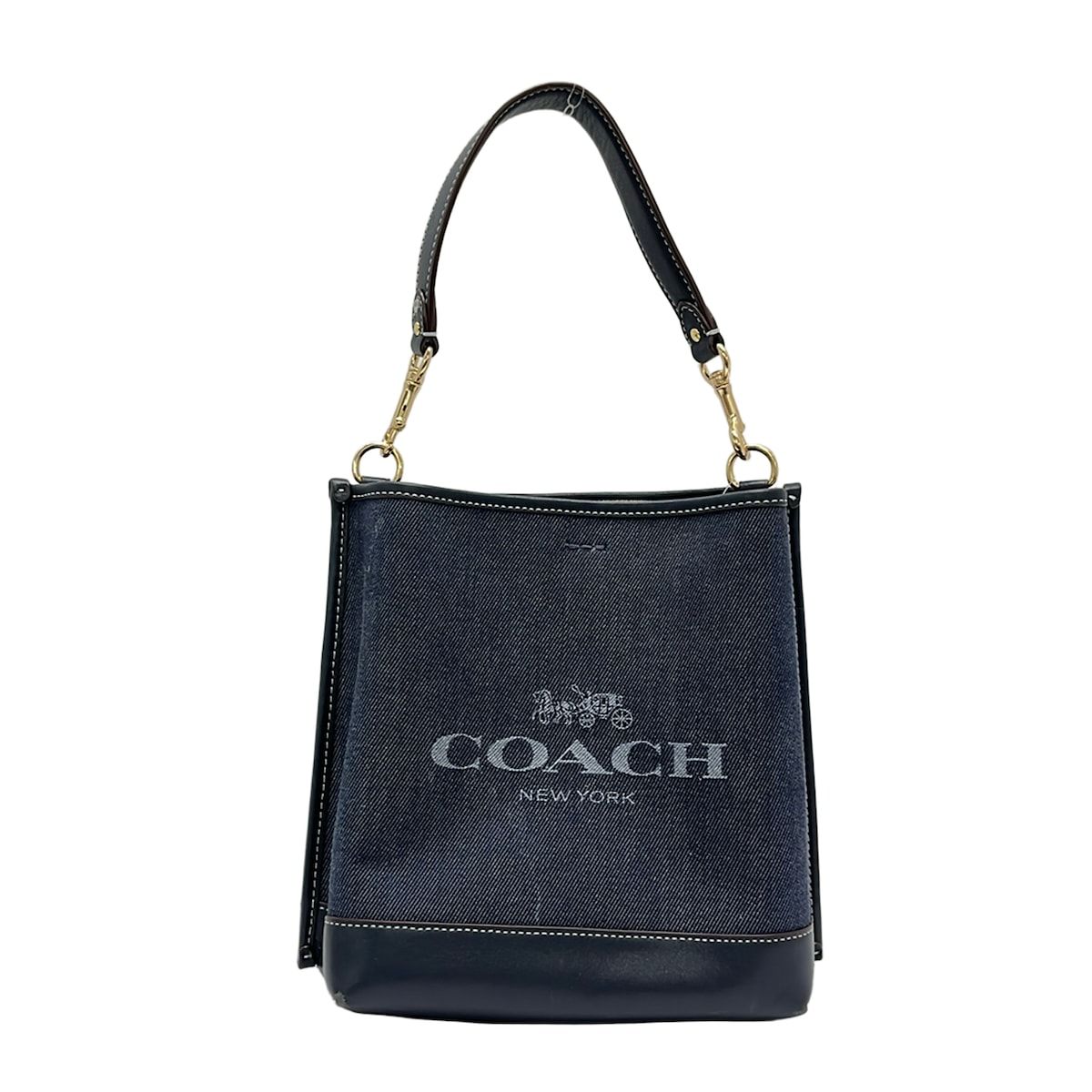 COACH(コーチ) ハンドバッグ モリー バケット 22 CH224 ネイビー レザー