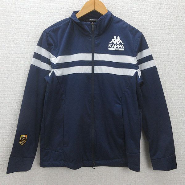 g□カッパ/KAPPA GOLF ライン切替防風ジャケット/KG752KT52【M】紺