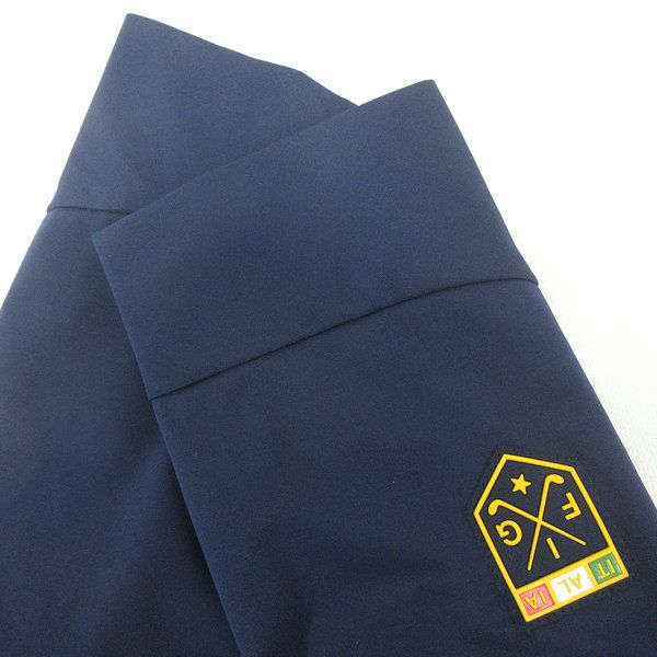 g□カッパ/KAPPA GOLF ライン切替防風ジャケット/KG752KT52【M】紺