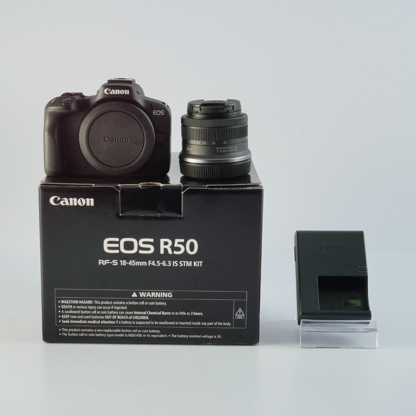 箱無し】Canon EOS R50 V + RF-S 18-45 【公式通販】
