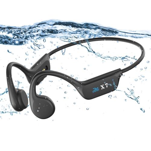 骨伝導イヤホン bluetooth 5.4 水泳 IP68完全防水 こつでんどう イヤホン bluetooth 32GBメモリ内蔵 最大8000曲 急速充電 耳を塞がない オープンイヤーヘッドホン 超軽量 マイク内蔵 スポーツ/サイクリング 4fcb3265