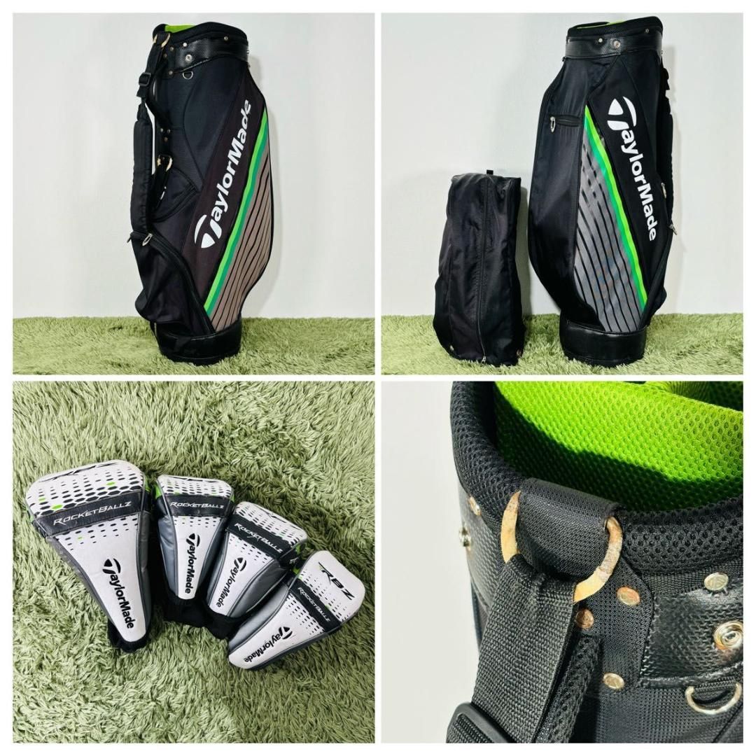 中古】テーラーメイド RBZ フルセット キャディバッグ付き 13本セット