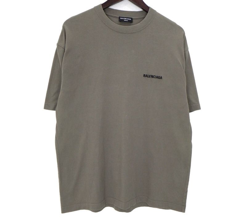 バレンシアガ BALENCIAGA 【 612966 TMVF4 】 ロゴ刺繍 Tシャツ 50053