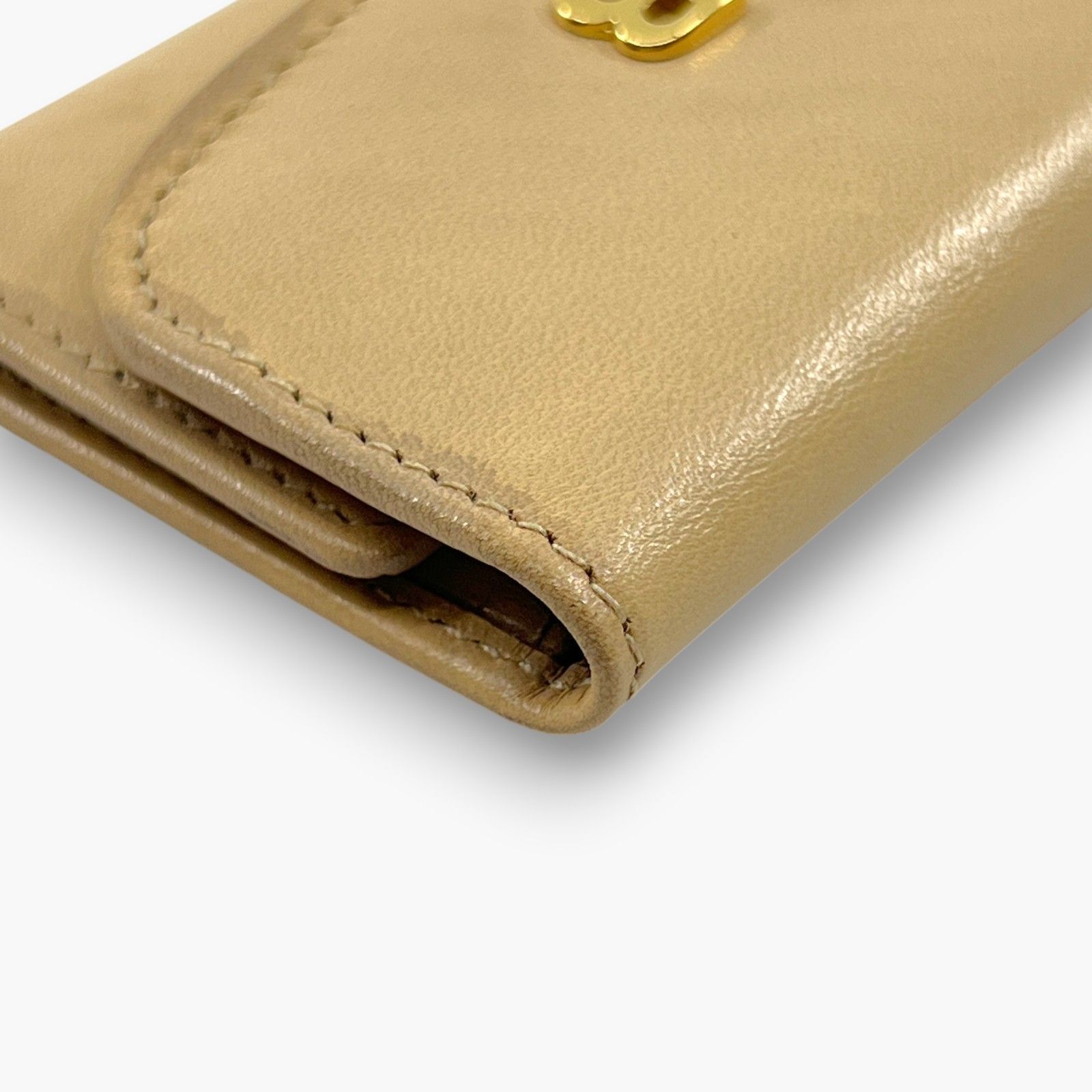 美品】BALLY バリー キーケース 6連 レザー ベージュ イタリア製