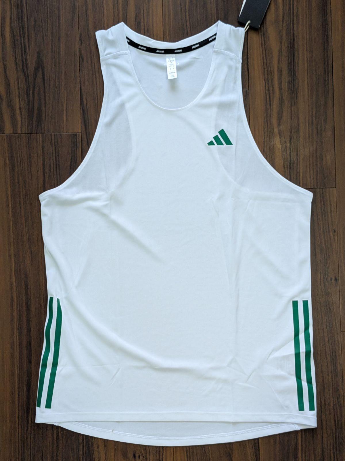 新品 adidas ADIZERO 2025 ランニング シングレット L 白 青山学院 箱根駅伝