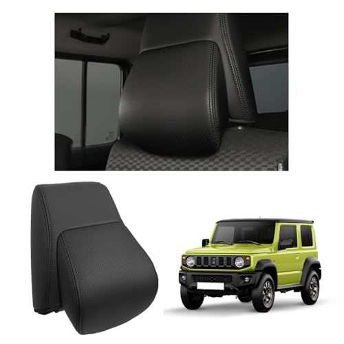 ジムニーヘッドレスト JB64 JB74 JC74専用 ヘッドレストカバー ネックパッド 低反発クッション PVCレザー 防水防汚 耐久 頚椎サポート 運転席 助手席 カスタムパーツkk b715a2be