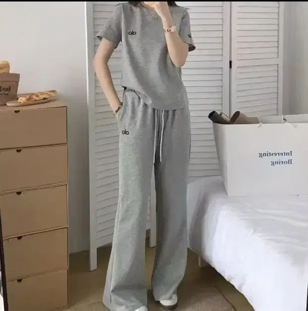 alo トレーナー 半袖 セット