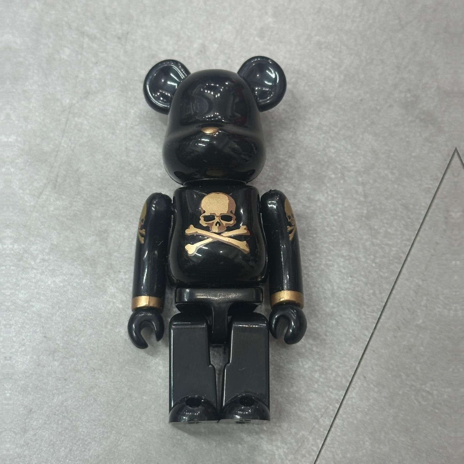 MEDICOM TOY × mastermind JAPAN BE@RBRICK 100% ベアブリック フィギュア スカル メディコムトイ × マスターマインドジャパン ブラック F （14798M）
