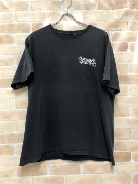 【中古】 OLD STUSSY オールドステューシー Tシャツ 王冠ロゴ ブラック L 111432266