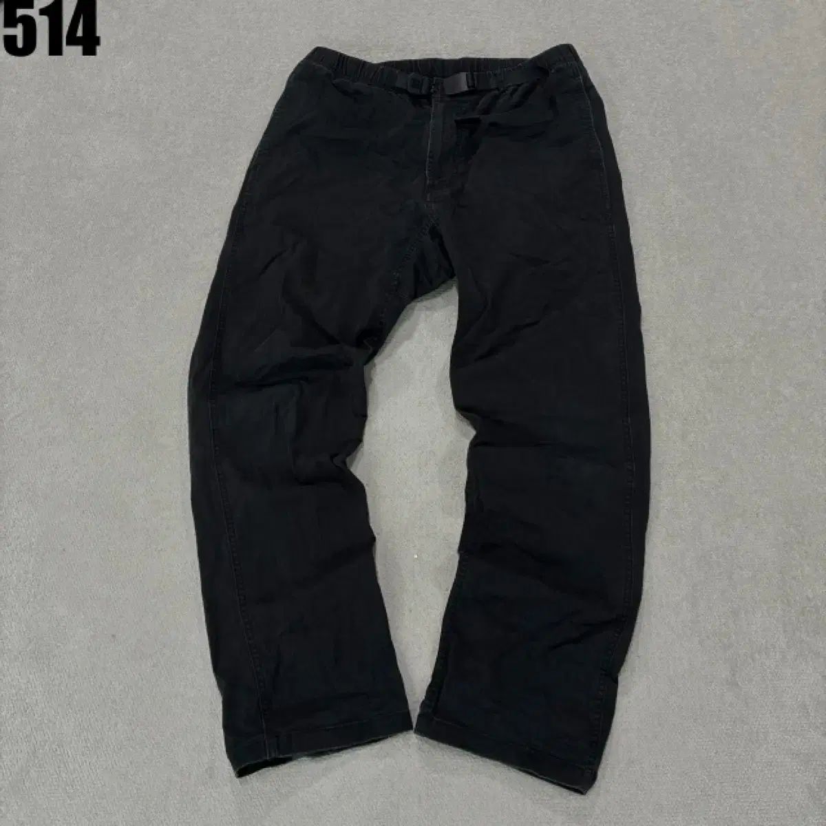 GRAMICCI 黒色 ウエスト ベルト コットン パンツ