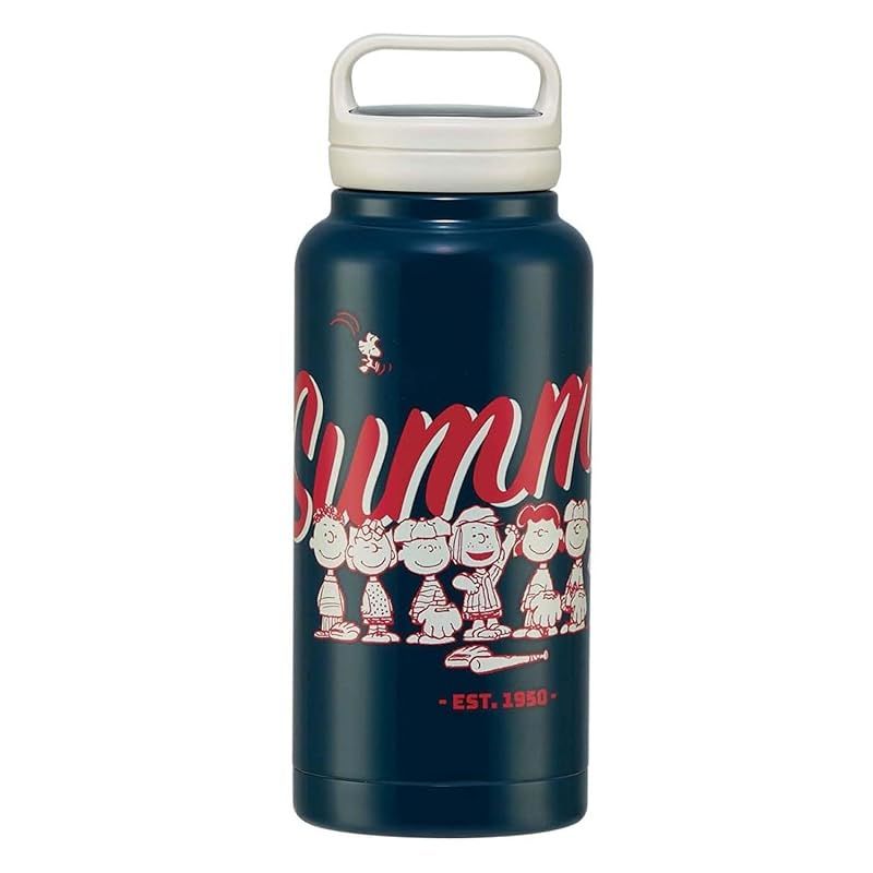 【新品】 スケーター (skater) 保温 保冷 ステンレス マグボトル 1000ml スクリューハンドル付 スヌーピー STSC10-A 1