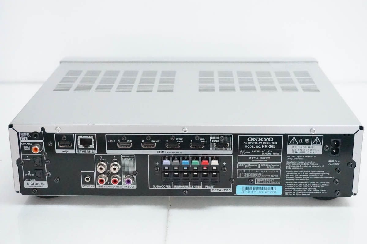 中古】ONKYOオンキヨー ネットワークAVレシーバー NR-365