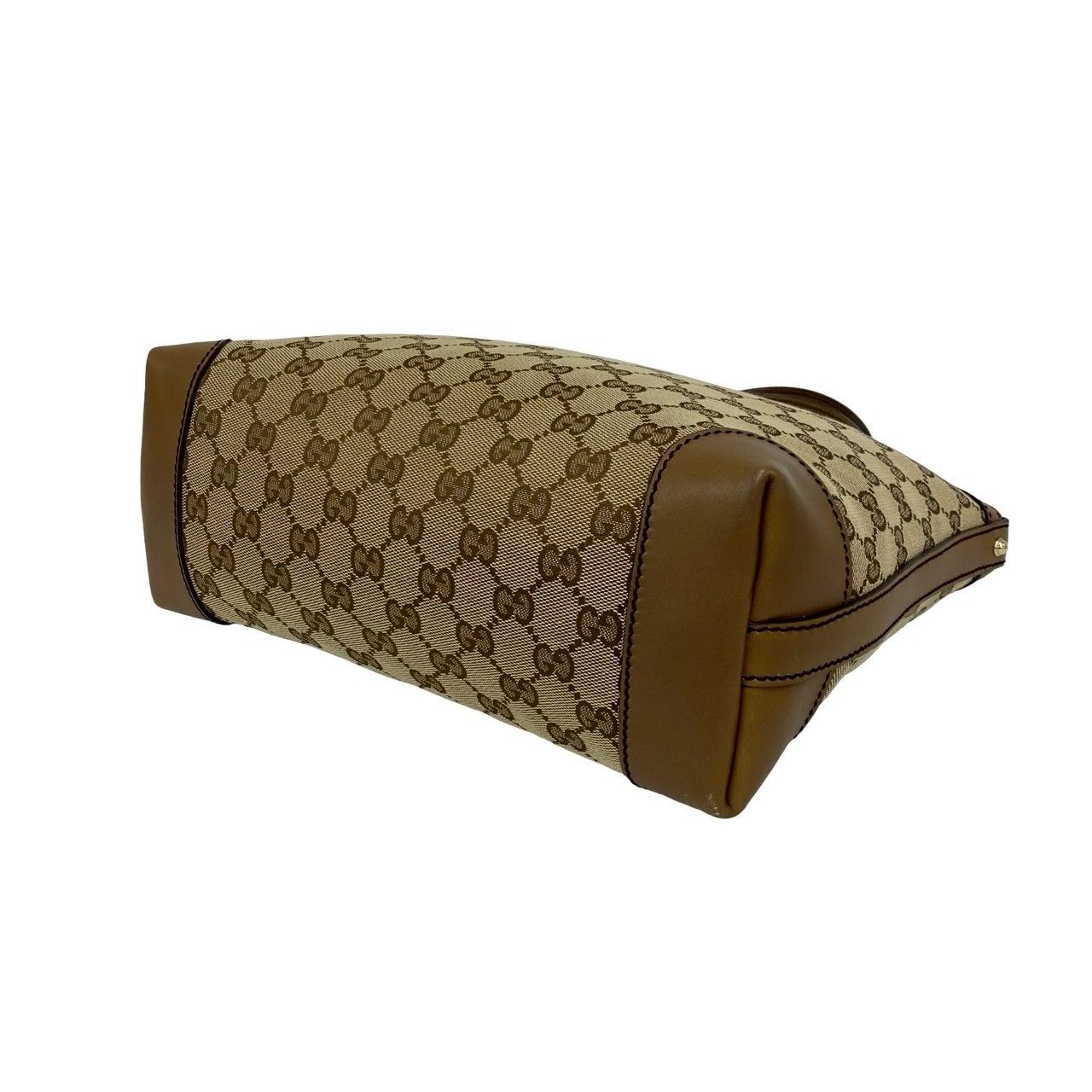 極 美品 ポーチ付 GUCCI グッチ GG キャンバス GG 柄 レザー 本革 