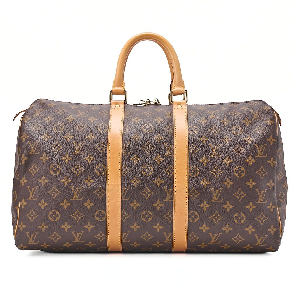 LOUIS VUITTON ルイヴィトン モノグラム キーポル45 ボストンバック M41428 ブラウン （ゴールド金具）ショルダーバッグ【中古】【送料無料】