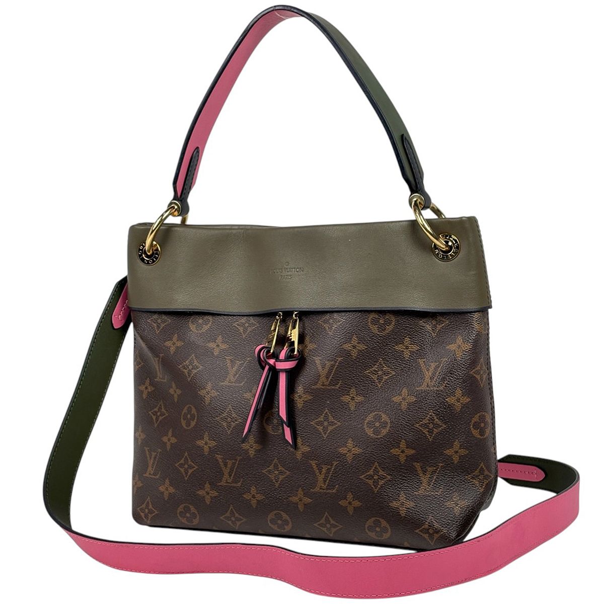 ルイ・ヴィトン Louis Vuitton テュイルリーブザス 2WAY ショルダーバッグ ハンドバッグ モノグラム ブラウン グリーン M43159 レディース 【中古】