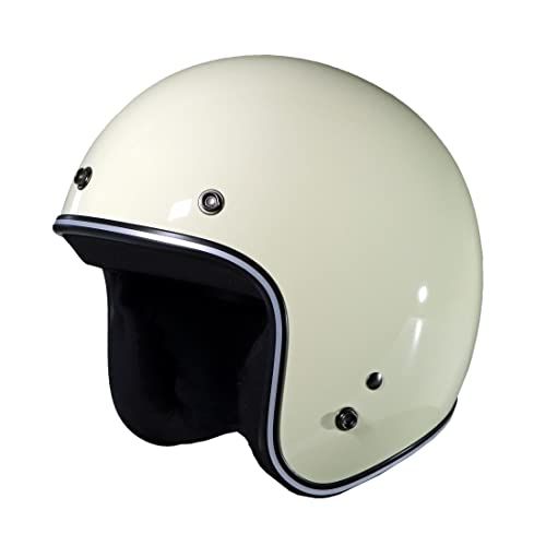 モトベース（MOTO BASE）SG・PSC規格 バイク用 ヴィンテージ タイプ ジェットヘルメット｜MBHL-VJ01｜アイボリー/フリー（57?60ｃｍ未満)wb 69403069