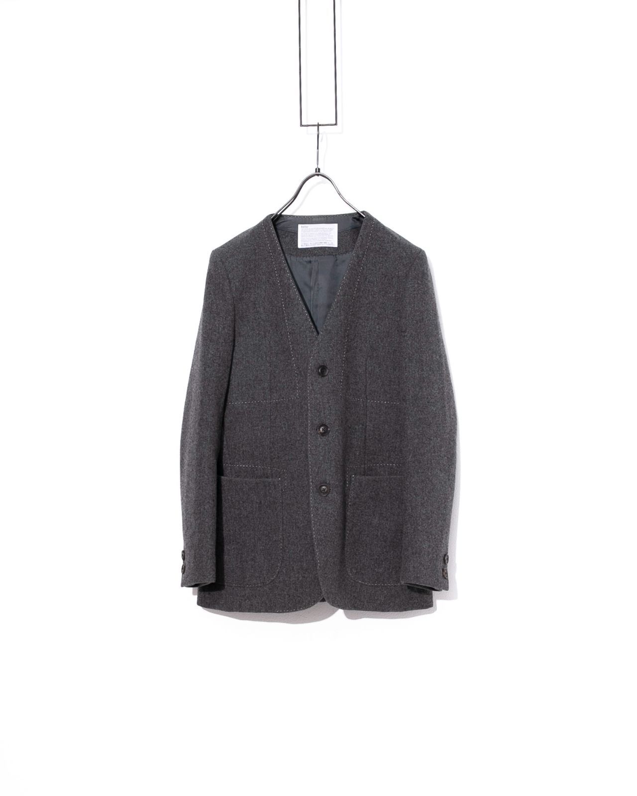 kolor　カラー　カシミヤ混ウールノーカラージャケット13WCM-J02101