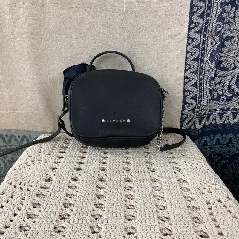 F ラブキャット ベーシック49 リボン装飾 パール ミニ クロスバック トートバッグ 6,434円