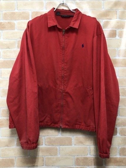【中古】 Polo by Ralph Lauren ポロバイラルフローレン スイングトップ USA製 レッド XL 111453662