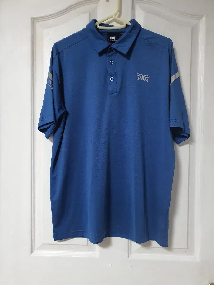 PXG ゴルフ 半袖 カラーTシャツ L ブルー (写真不良)