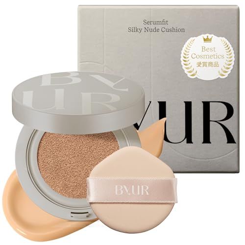 ByUR バイユア クッションファンデ グロークッション シルキーヌードクッション 【公式・正規品】 (【薄膜立体感＆セミツヤ】シルキー #21ナチュラルベージュ, 本品)e 15f831f7