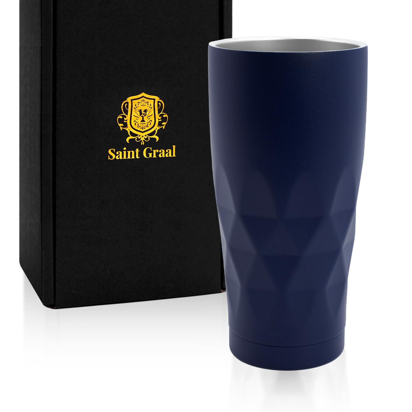 SaintGraal(セイントグレイル) ビールジョッキ タンブラー 真空断熱 ステンレス ハイボール グラス 父の日 誕生日プレゼント 男性 ギフト 660ml (ネイビー)e ebba0ada
