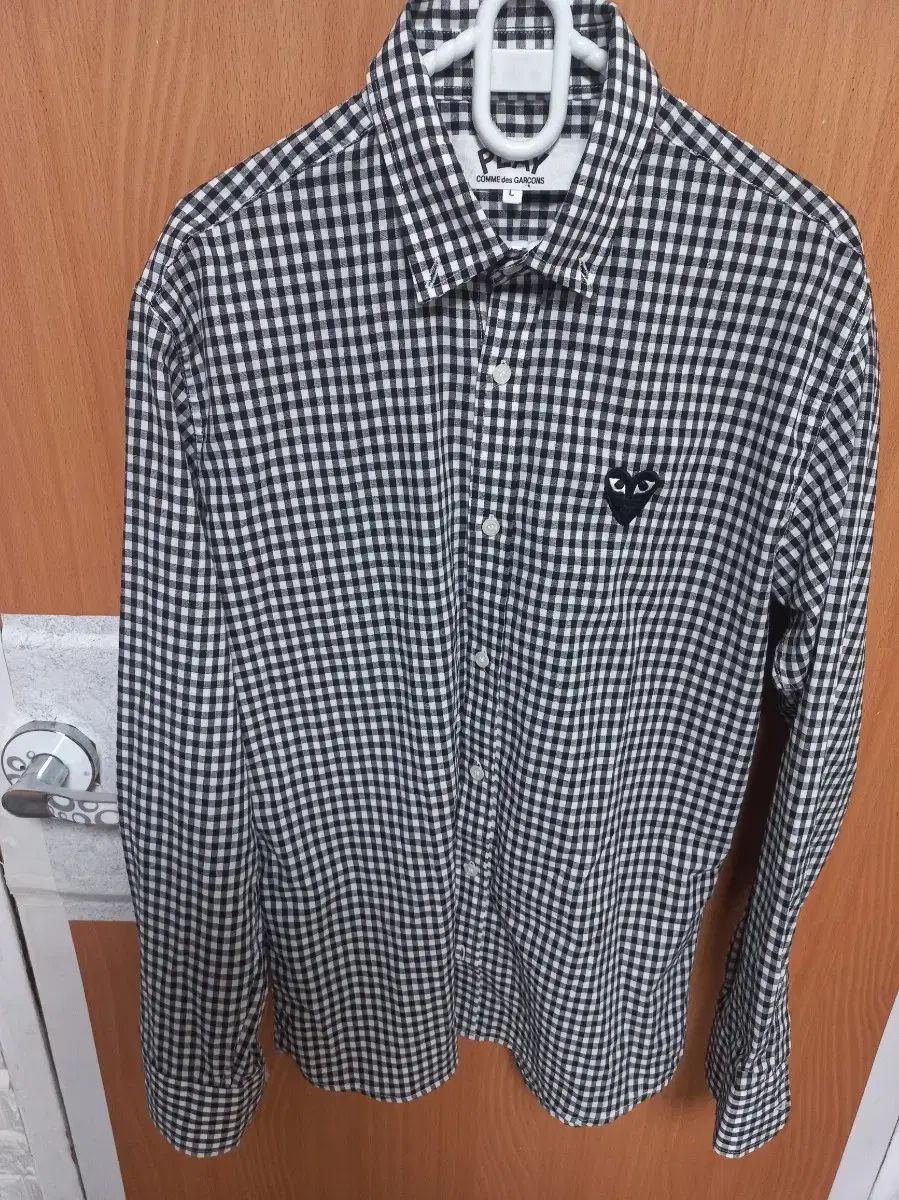 COMME des GARCONS コム・デ・ギャルソン PLAY ギンガム CHECK シャツ L(95 100)