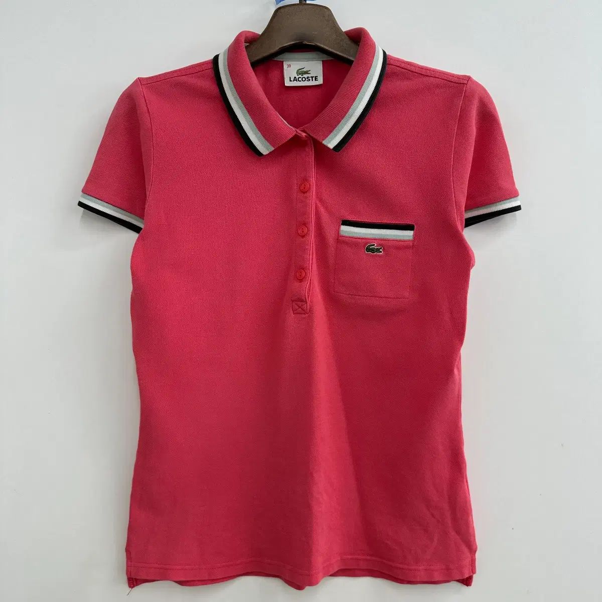 90 LACOSTE レディース 半袖 カラーTシャツ